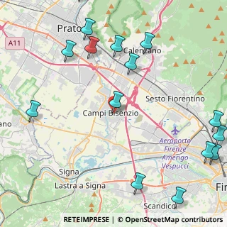 Mappa Viale Bruno Buozzi, 50013 Campi Bisenzio FI, Italia (6.186)