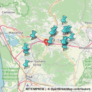 Mappa Via del Cimitero XXIII di Vicopelago 776 b, 55100 Lucca LU, Italia (7.055)