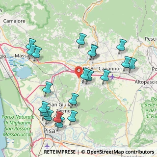 Mappa Via del Cimitero XXIII di Vicopelago 776 b, 55100 Lucca LU, Italia (9.0785)