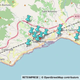 Mappa Via Zeffiro Massa, 18038 Sanremo IM, Italia (1.68917)
