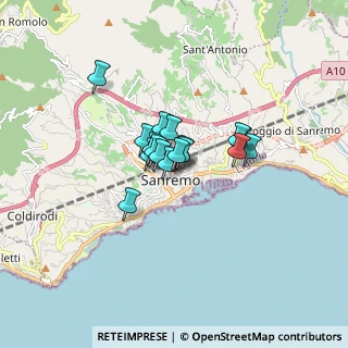 Mappa Via Zeffiro Massa, 18038 Sanremo IM, Italia (0.98118)