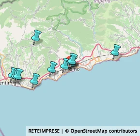 Mappa Via Z, 18038 Sanremo IM, Italia (7.08273)