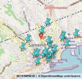 Mappa Via Zeffiro Massa, 18038 Sanremo IM, Italia (0.469)