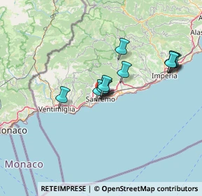 Mappa Via Zeffiro Massa, 18038 Sanremo IM, Italia (11.66636)