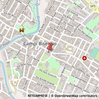 Mappa Piazza Dante, 36, 50013 Campi Bisenzio, Firenze (Toscana)