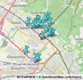 Mappa CC CENTRO SESTO, 50019 Sesto Fiorentino FI, Italia (1.3835)