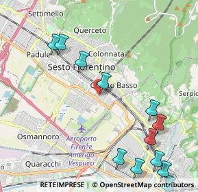 Mappa CC CENTRO SESTO, 50019 Sesto Fiorentino FI, Italia (2.81417)