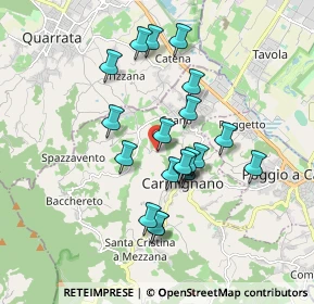 Mappa Via di Valle, 59015 Carmignano PO, Italia (1.568)