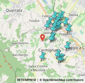 Mappa Via di Valle, 59015 Carmignano PO, Italia (1.86158)