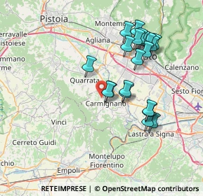 Mappa Via di Valle, 59015 Carmignano PO, Italia (7.293)