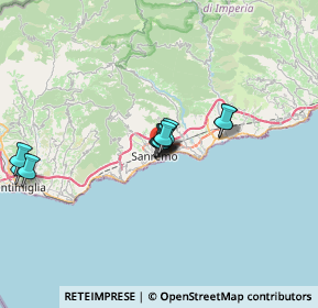 Mappa Via Alessandro Volta, 18038 Sanremo IM, Italia (5.29455)