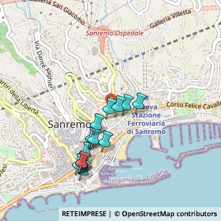 Mappa Via Alessandro Volta, 18038 Sanremo IM, Italia (0.456)