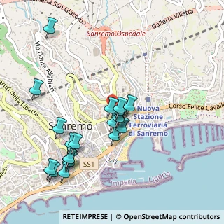 Mappa Via Alessandro Volta, 18038 Sanremo IM, Italia (0.5015)