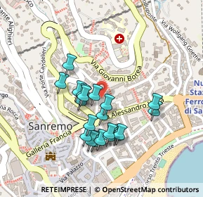 Mappa Via Meridiana, 18038 Sanremo IM, Italia (0.1965)