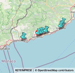 Mappa , 18038 Sanremo IM, Italia (13.67091)