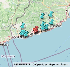 Mappa , 18038 Sanremo IM, Italia (9.85706)