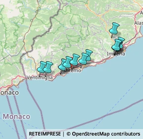 Mappa , 18038 Sanremo IM, Italia (11.96077)