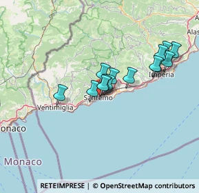 Mappa , 18038 Sanremo IM, Italia (11.61214)