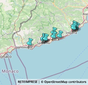 Mappa , 18038 Sanremo IM, Italia (12.10333)