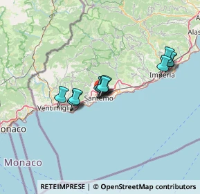 Mappa , 18038 Sanremo IM, Italia (10.36308)