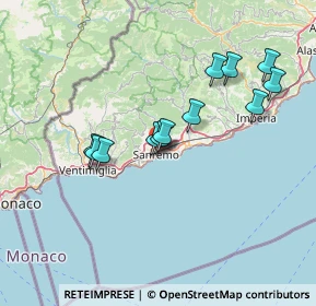 Mappa , 18038 Sanremo IM, Italia (12.96583)
