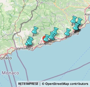 Mappa , 18038 Sanremo IM, Italia (14.39333)