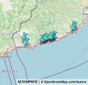 Mappa , 18038 Sanremo IM, Italia (8.2125)