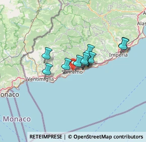 Mappa , 18038 Sanremo IM, Italia (9.29091)