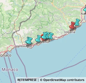 Mappa , 18038 Sanremo IM, Italia (16.84909)