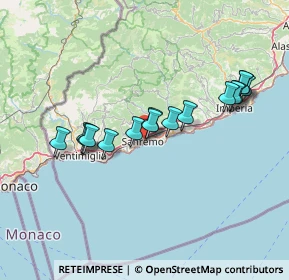 Mappa , 18038 Sanremo IM, Italia (13.42938)