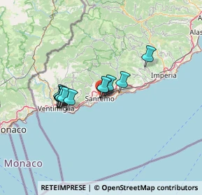 Mappa , 18038 Sanremo IM, Italia (9.97167)