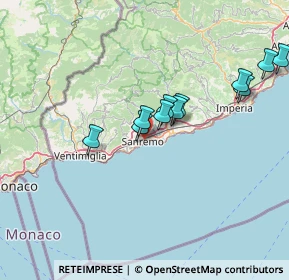 Mappa , 18038 Sanremo IM, Italia (13.09909)