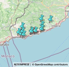 Mappa , 18038 Sanremo IM, Italia (9.41692)