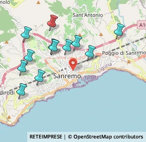 Mappa , 18038 Sanremo IM, Italia (2.10833)