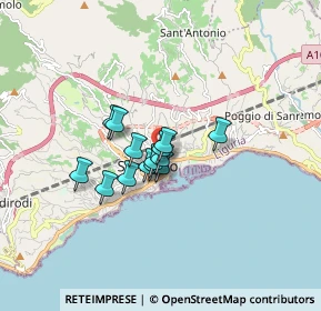 Mappa , 18038 Sanremo IM, Italia (1.02214)