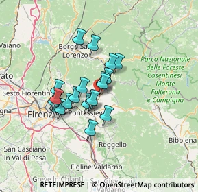 Mappa Via 25 Aprile, 50068 Rufina FI, Italia (10.031)