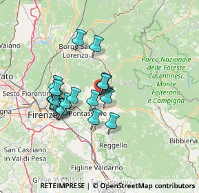 Mappa Via 25 Aprile, 50068 Rufina FI, Italia (11.467)