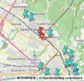 Mappa Via Petrosa 19 Centro Commerciale Sesto, 50019 Sesto Fiorentino FI, Italia (2.90846)