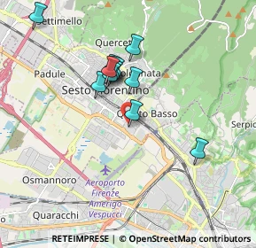 Mappa Via Petrosa 19 Centro Commerciale Sesto, 50019 Sesto Fiorentino FI, Italia (1.57667)