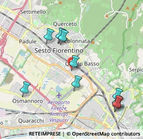 Mappa Via Petrosa 19 Centro Commerciale Sesto, 50019 Sesto Fiorentino FI, Italia (2.20455)