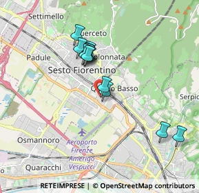 Mappa Via Petrosa 19 Centro Commerciale Sesto, 50019 Sesto Fiorentino FI, Italia (1.615)