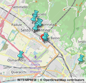 Mappa Via Petrosa 19 Centro Commerciale Sesto, 50019 Sesto Fiorentino FI, Italia (1.59636)