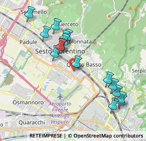 Mappa Via Petrosa 19 Centro Commerciale Sesto, 50019 Sesto Fiorentino FI, Italia (2.05875)