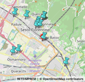 Mappa Via Petrosa 19 Centro Commerciale Sesto, 50019 Sesto Fiorentino FI, Italia (2.03615)