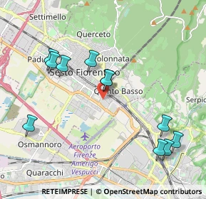 Mappa Via Petrosa 19 Centro Commerciale Sesto, 50019 Sesto Fiorentino FI, Italia (2.20727)