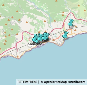 Mappa Deviazione Aurelia Bis, 18038 Sanremo IM, Italia (1.55333)