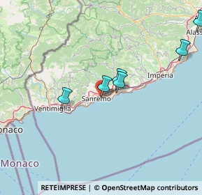 Mappa Deviazione Aurelia Bis, 18038 Sanremo IM, Italia (38.34273)