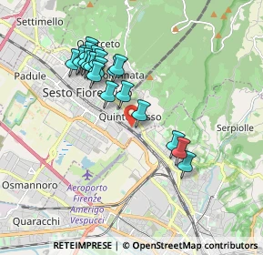 Mappa Via della Sassaiola, 50019 Sesto Fiorentino FI, Italia (1.7555)