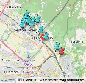 Mappa Via Sassaiola, 50019 Sesto Fiorentino FI, Italia (1.83786)