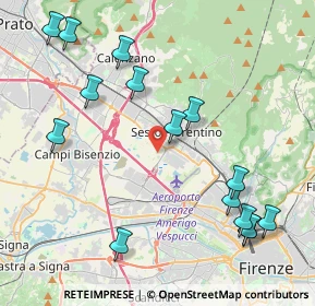 Mappa Via Pratese, 50019 Sesto Fiorentino FI, Italia (5.02933)